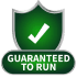 Guaranteed to run course badge